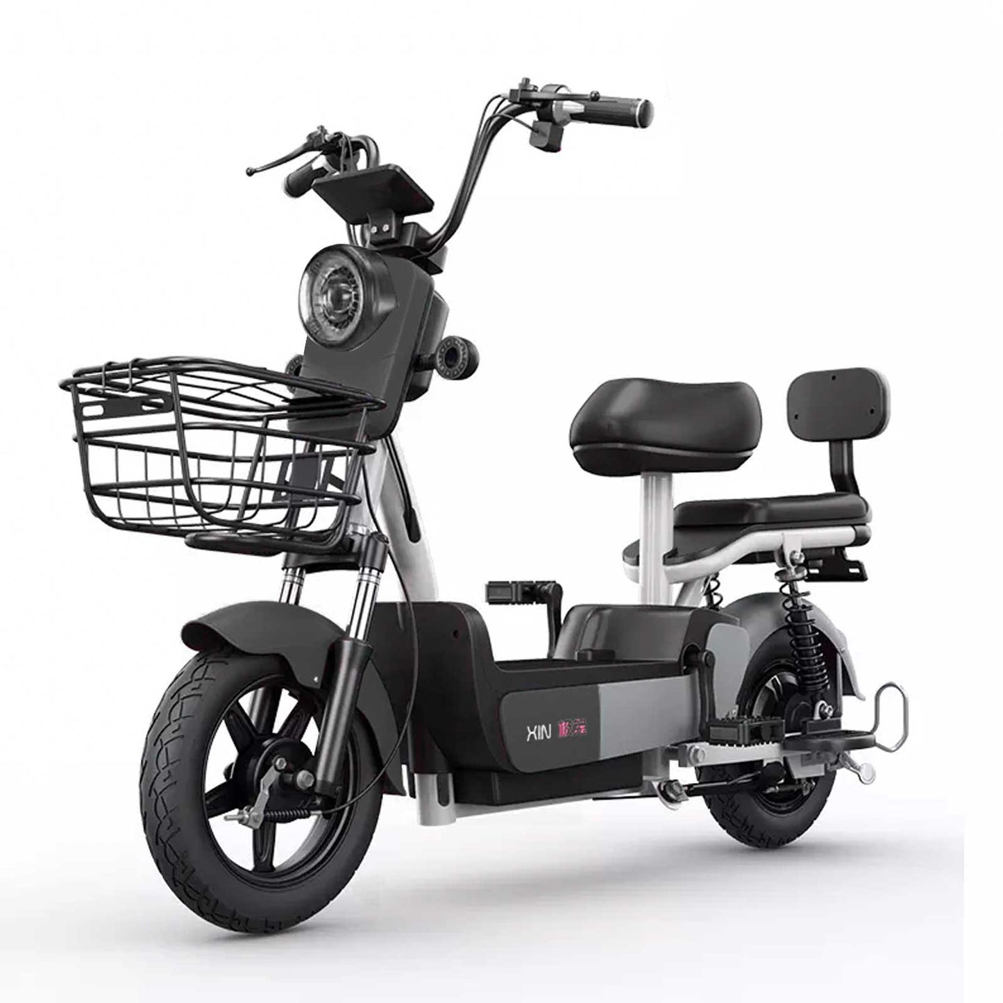 Megawheels Jazz Electric Moped Scooter 48V with Pedal Assist, Remote Alarm - COOLBABY