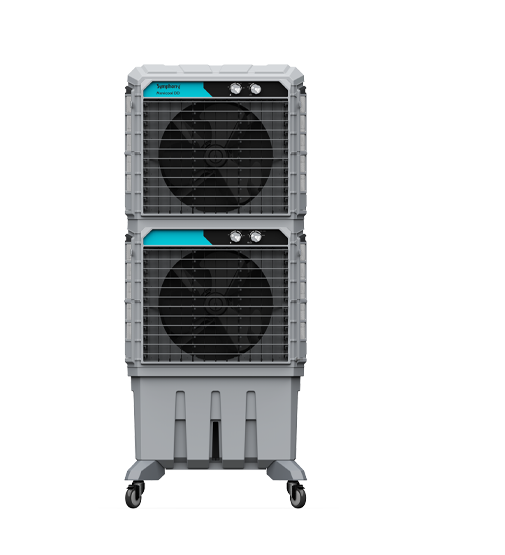 Portable Industrial Evaporative Air Cooler, Indoor And Outdoor Areas - With Strong Wheels & Brakes - (125-litres) - COOLBABY