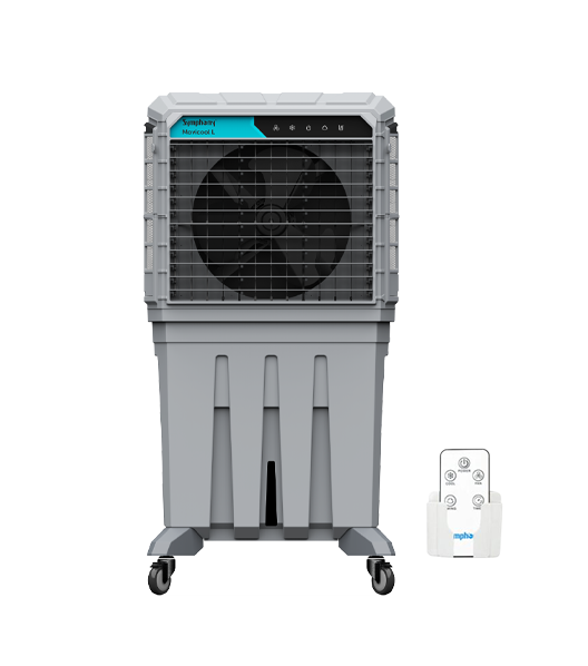 Portable Industrial Evaporative Air Cooler, 125L - Indoor And Outdoor Areas - With Strong Wheels & Brakes - COOLBABY