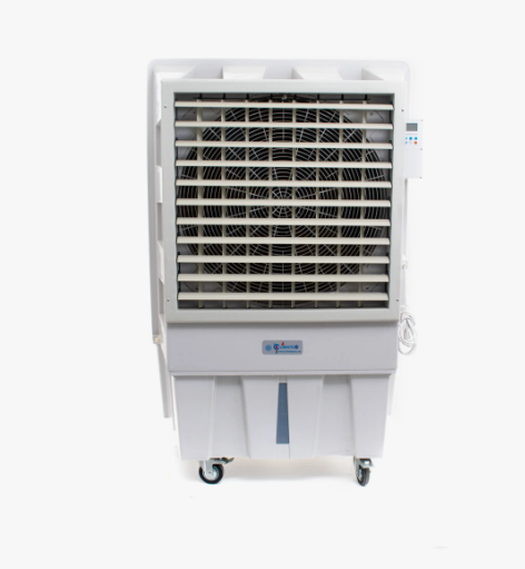 Portable Industrial Evaporative Air Cooler, Indoor And Outdoor Areas - With Strong Wheels & Brakes - 150L - COOLBABY