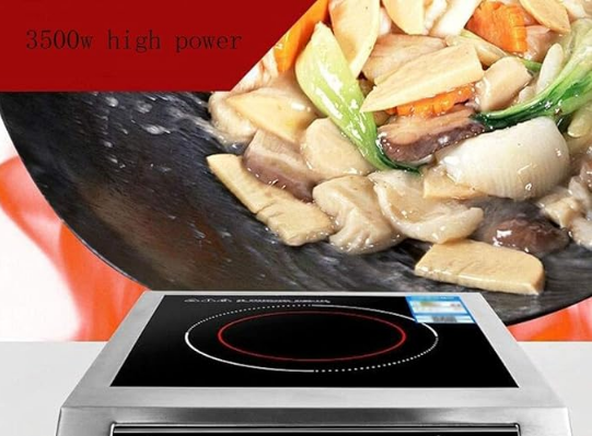 Induction Cooker - Cooker Portable Induction Hob, Hot Plate, Digital Display - 3500W - Sensor Touch Control, Timer Black - COOLBABY