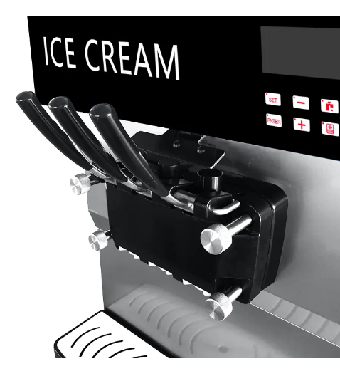 Full standing ice cream machine Stainless steel, with air pump ,Capacity 36-38L/H - Power 220V/50Hz - COOLBABY