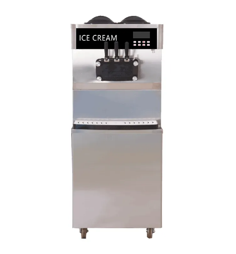 Full standing ice cream machine Stainless steel, with air pump ,Capacity 36-38L/H - Power 220V/50Hz - COOLBABY