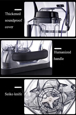 Commercial Smoothie Blender-2L, 304 stainless steel blades - COOLBABY