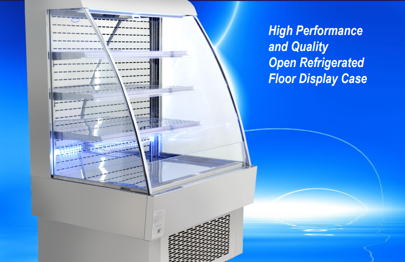 Display Open Cooler/Chiller, Open Front, 3 Nos Glass Shelves, Bright LED Lighting - COOLBABY