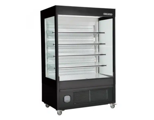 Open Chiller Display, Glass Door Display Freezer for Frozen Foods - COOLBABY