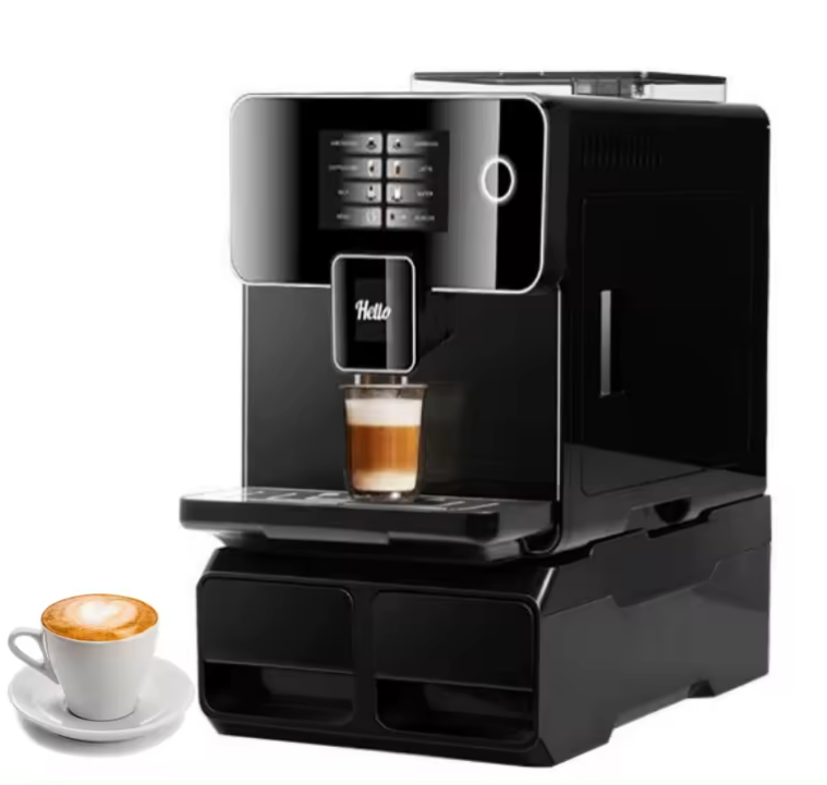 fully automatic coffee machine, 19 Bar Commerical LCD Espresso Coffee Machine & Coffee Grinder Dual Touch Screen - COOLBABY