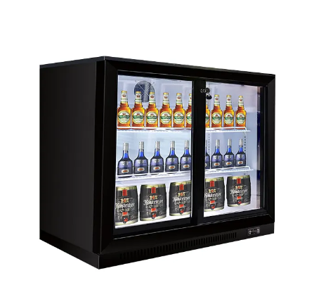 Bar Cooler, Beverage Cooler Two Glass Door - COOLBABY