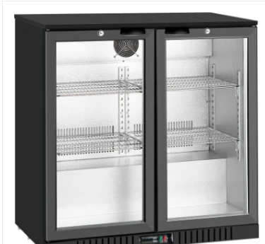 Bar Cooler, Double Glass Door Bar Cooler - COOLBABY