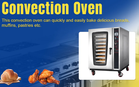 Multifunctional High Quality Efficient  8 Trays Electric Spray Pizza Baking Hot Air Convection Oven - COOLBABY