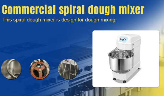 Commercial Bakery Equipment Making Bread Machine Double Speed & Double Action Dough Mixer - COOLBABY