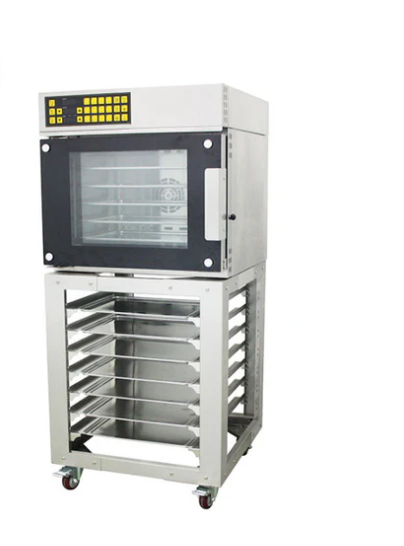 60L Table Top 5 Trays Electric Convection Steam Oven With Rack Industrial Bakery Convection Oven Commercial - COOLBABY