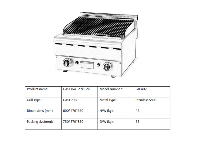 Commercial Table Top Gas Stove Hotel Restaurant Kitchen - COOLBABY