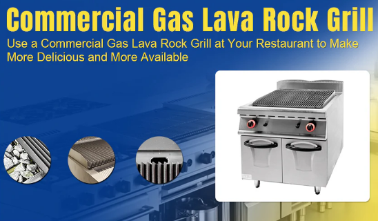 Standing Commercial Barbecue Lava Rock Grill With Cabinet - COOLBABY