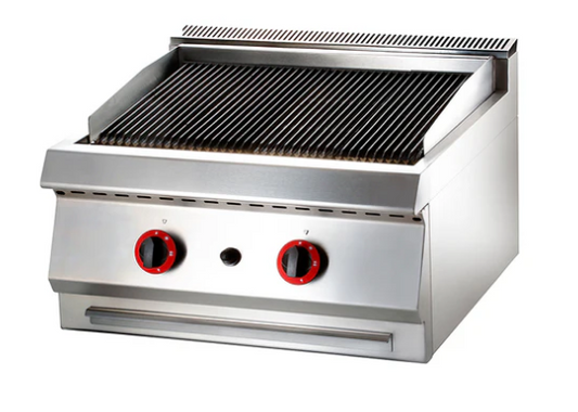 Counter Top Stainless Steel Gas Lava Rock Grill