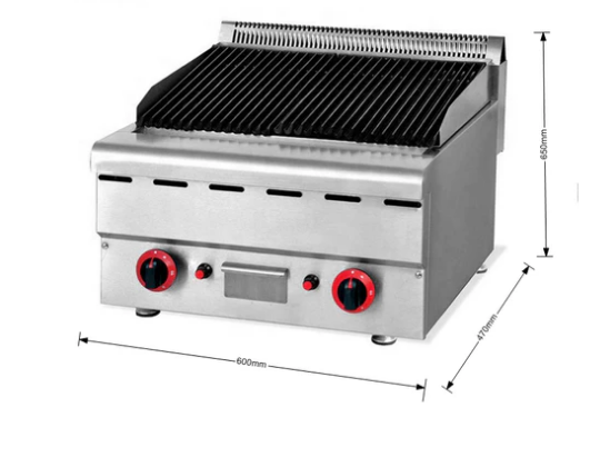 Commercial Gas Lava Rock Grill Hotel Kitchen Equipment - COOLBABY