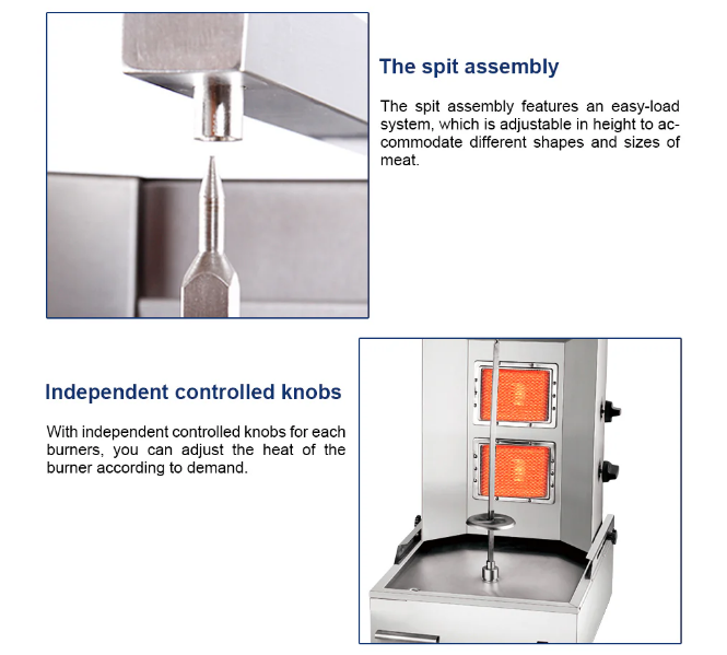 Rotary Doner Kebab Grill Shawarma Machine - COOLBABY