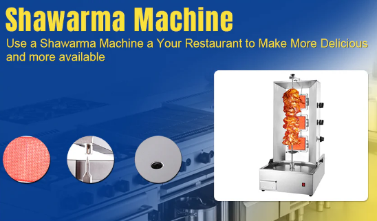 Electric Gas Shawarma Doner Machine with 3 Burners - COOLBABY