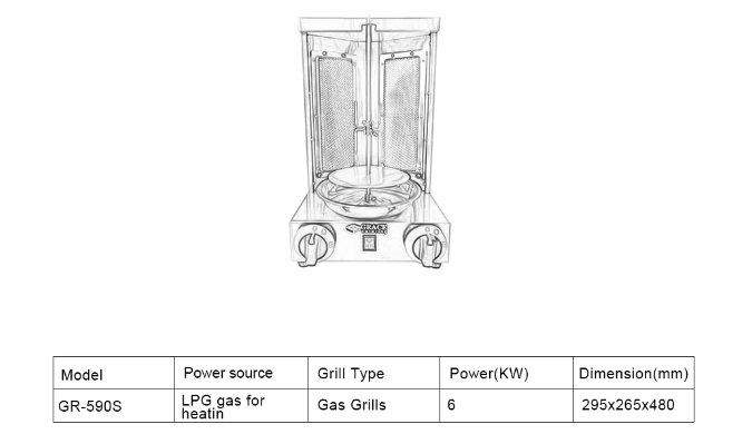 Commercial Shawarma Machine Hotel Restaurant Canteen Kitchen - COOLBABY