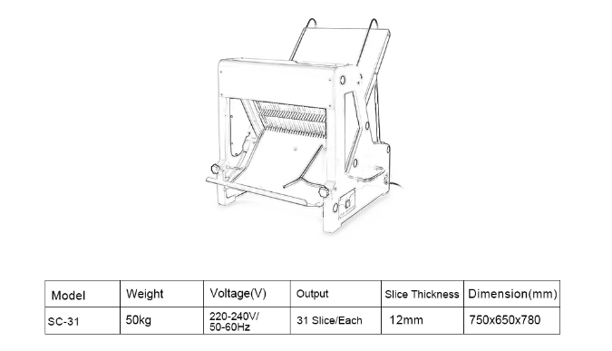 Automatic Bread Slicing Machine Easy Operation Bread Slicer Machine - COOLBABY