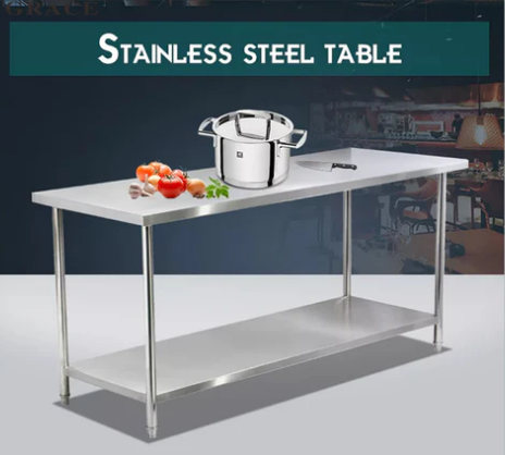 Stainless Steel Working Table Commercial Kitchen Equipment - COOLBABY