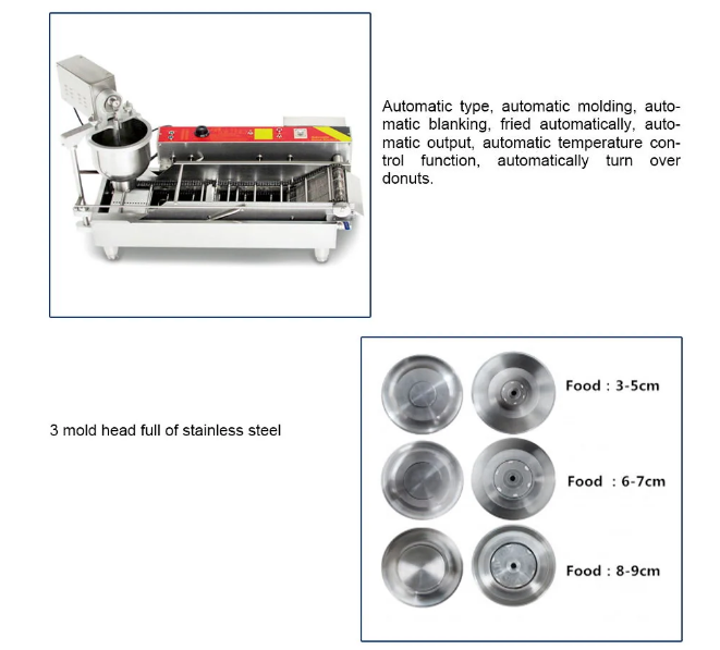 Commercial Automatic Electric Mini Donut Fryer Machine Doughnut Maker - COOLBABY