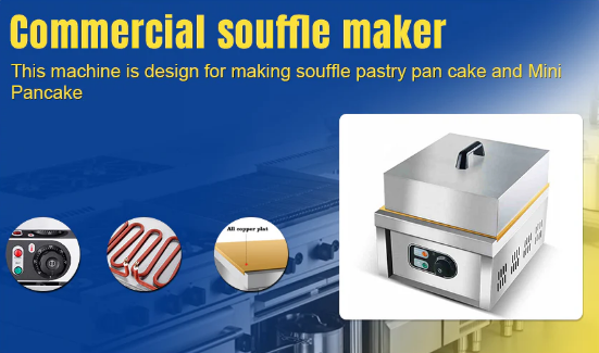 Commercial Use Nonstick 220v Electric Full Copper Surface Nonstick Dorayaki Pancake Souffle Machine - COOLBABY