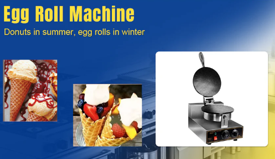 Commercial Snack Waffle Maker Egg Roll Machin - COOLBABY