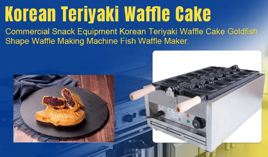 Snack Equipment Ice Cream Cone Taiyaki Machine Open Month Non Stick Stainless Steel Korea Japan Fish Waffle Maker - COOLBABY