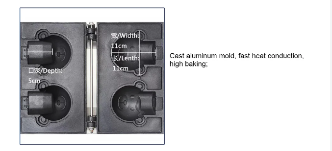 Bear Shape Waffle Maker Ice Cream Waffle Cake Bubble Waffle Bowl Maker - COOLBABY