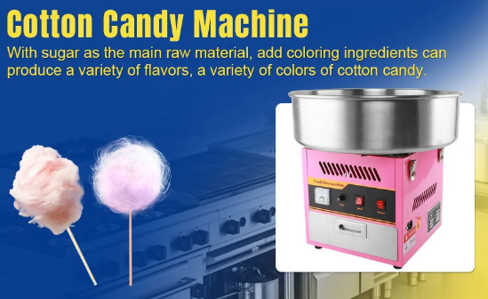 Commercial Use Cotton Candy Maker Candy Floss Machine - COOLBABY