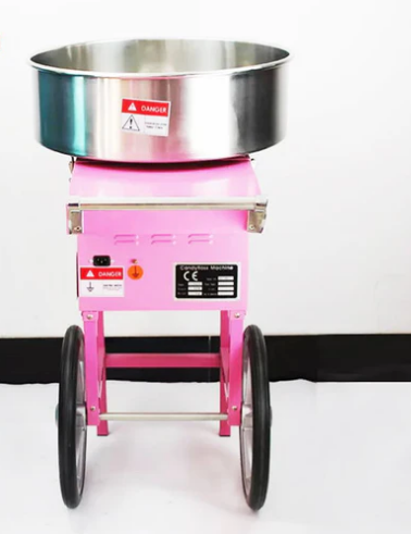 Commercial Easy Operating Cotton Candy Machine Candy Floss Maker with Cart - Capacity 1pcs/30seconds - COOLBABY