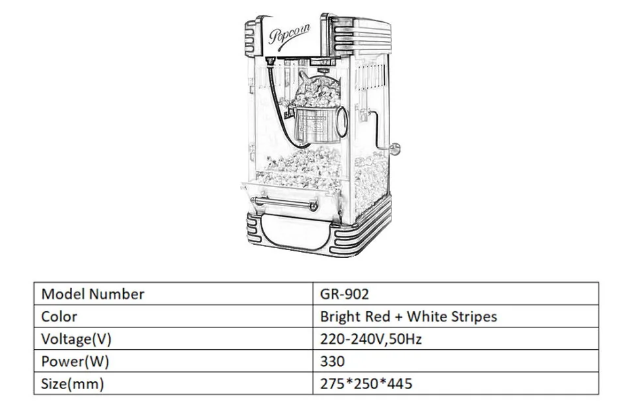 Commercial Stalls Fully Automatic Small Household Corn Machine Popcorn Machine - COOLBABY