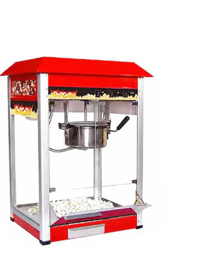 Electric Heating Corn Popper Stainless Steel 220V Small Commercial Popcorn Machine Automatic Popcorn Maker - COOLBABY