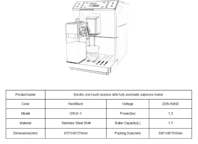 Commercial Fully Automatic Coffee Machine Espresso Coffee Maker - COOLBABY