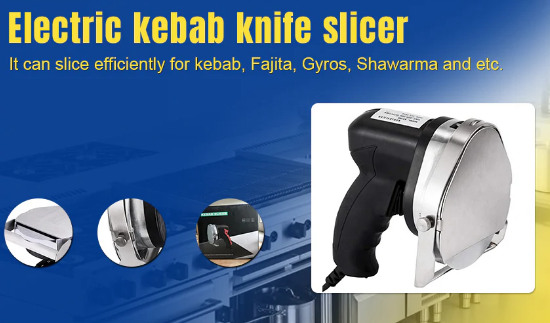 Adjustable Thickness Kebab Slicer Shawarma Doner Cutter Kebab Knife Meat Slicer - COOLBABY