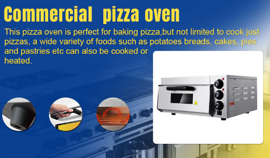 Commercial Kitchen Baking Bakery Equipment One Deck One Layer Pizza Oven Electric - COOLBABY