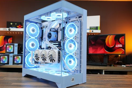 Oceanic Gaming PC: AMD Ryzen 7 7800X3D, Nvidia Rtx 4070 Ti Super , 32GB DDR5 RAM, 2TB Gen 4 SSD, 1000W 80 Plus Gold PSU, 360mm Liquid Cooler, Wi-Fi + BT - COOLBABY