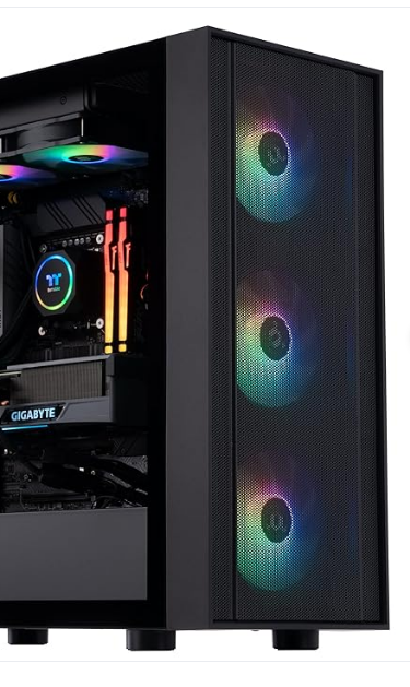 Nebula Blaze Gaming PC: AMD Ryzen 7 5700X, NVIDIA RTX 4060 Ti, 32GB DDR4 RAM, 2TB Gen 4 SSD, 650W 80 PLUS PSU, 240mm Liquid Cooler - COOLBABY