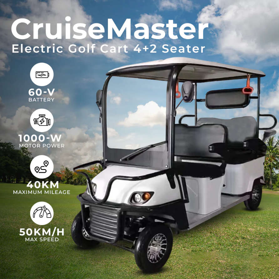 Wheels Cruise Master Electric Golf Cart Buggy 600X 4+2 Seater - COOLBABY