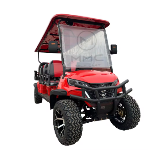 4 Wheel Electric Golf Cart, Electric Golf Buggy 4+2 Seater - COOLBABY