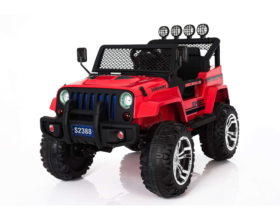 Kids Electric Ride On Wrangler Style Jeep 2 Seats - 12V - COOLBABY