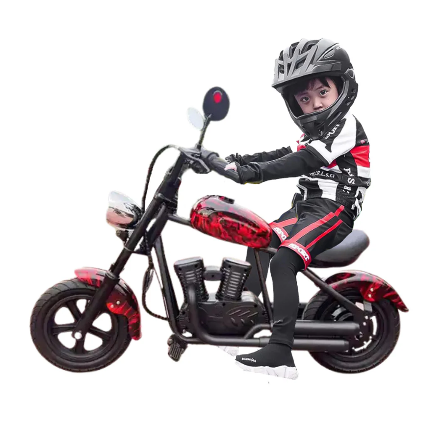 Kids Electric Bike Harley Chopper Cruiser 24V Electric Scooter Bike - COOLBABY