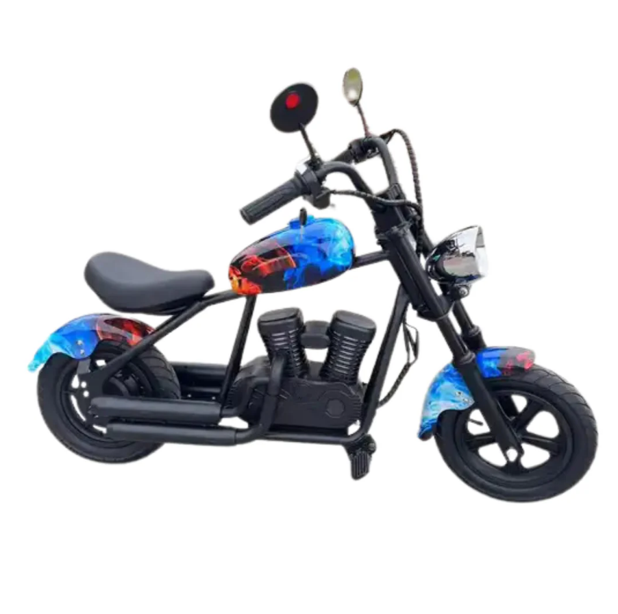 Kids Electric Bike Harley Chopper Cruiser 24V Electric Scooter Bike - COOLBABY