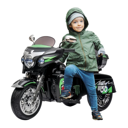 Ride On 12V Stormer Electric Police Motor Trike For Kids - COOLBABY