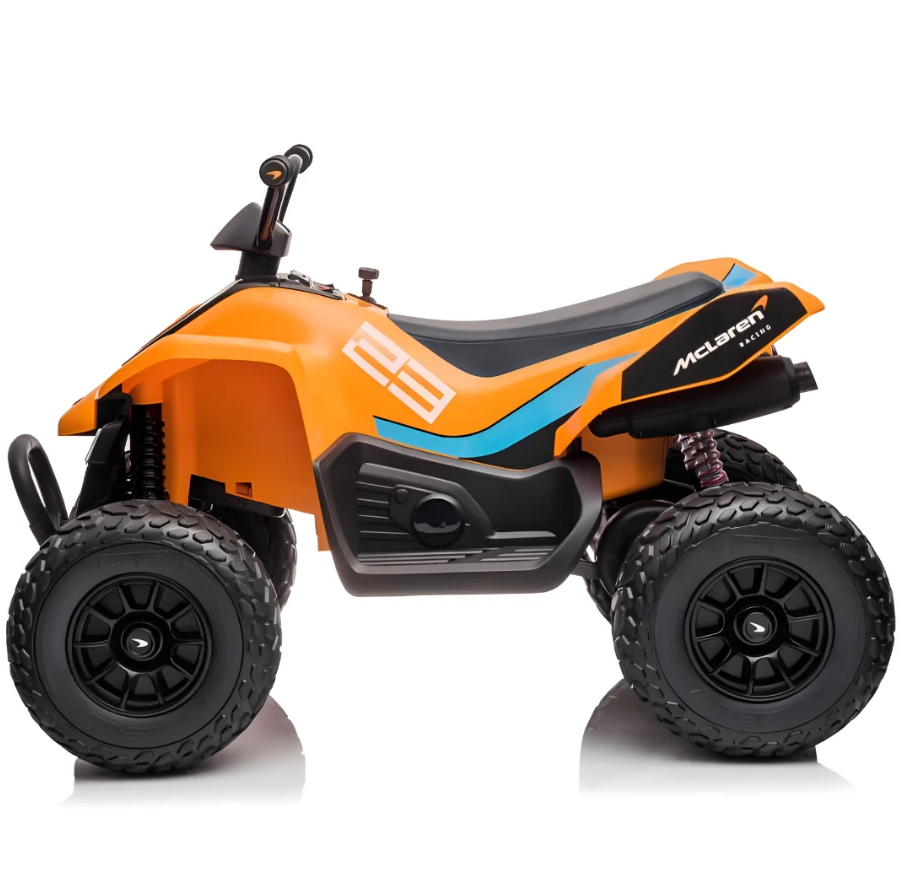 Kids Electric Ride On Licensed McLaren Racing 12V Quad Bike - COOLBABY