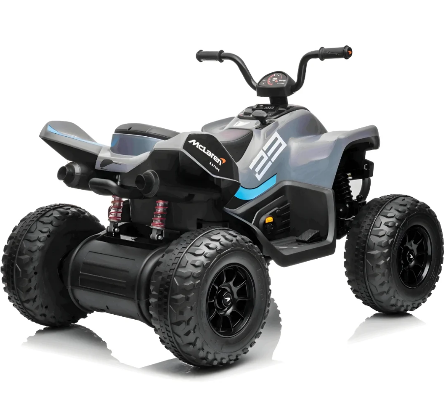 Kids Electric Ride On Licensed McLaren Racing 12V Quad Bike - COOLBABY