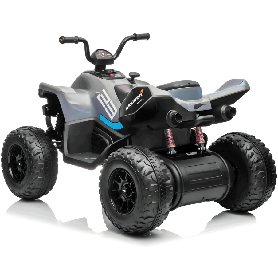 Kids Electric Ride On Licensed McLaren Racing 12V Quad Bike - COOLBABY