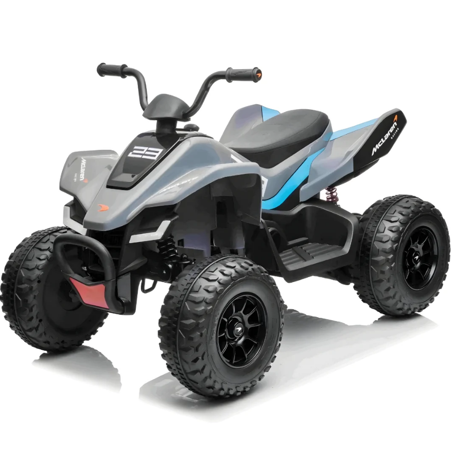 Kids Electric Ride On Licensed McLaren Racing 12V Quad Bike - COOLBABY