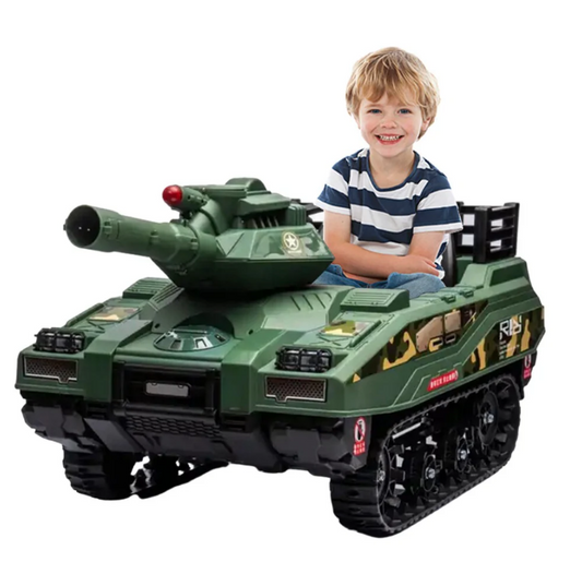 Kids Electric Ride On Ultimate Adventure Tank With LED - COOLBABY